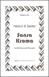 Sansa Kroma SAB choral sheet music cover Thumbnail